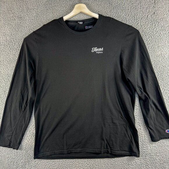 Champion Texas Longhorns Shirt Mens 2XL Black Tee UT Football Basketball Gym Run - Picture 1 of 12